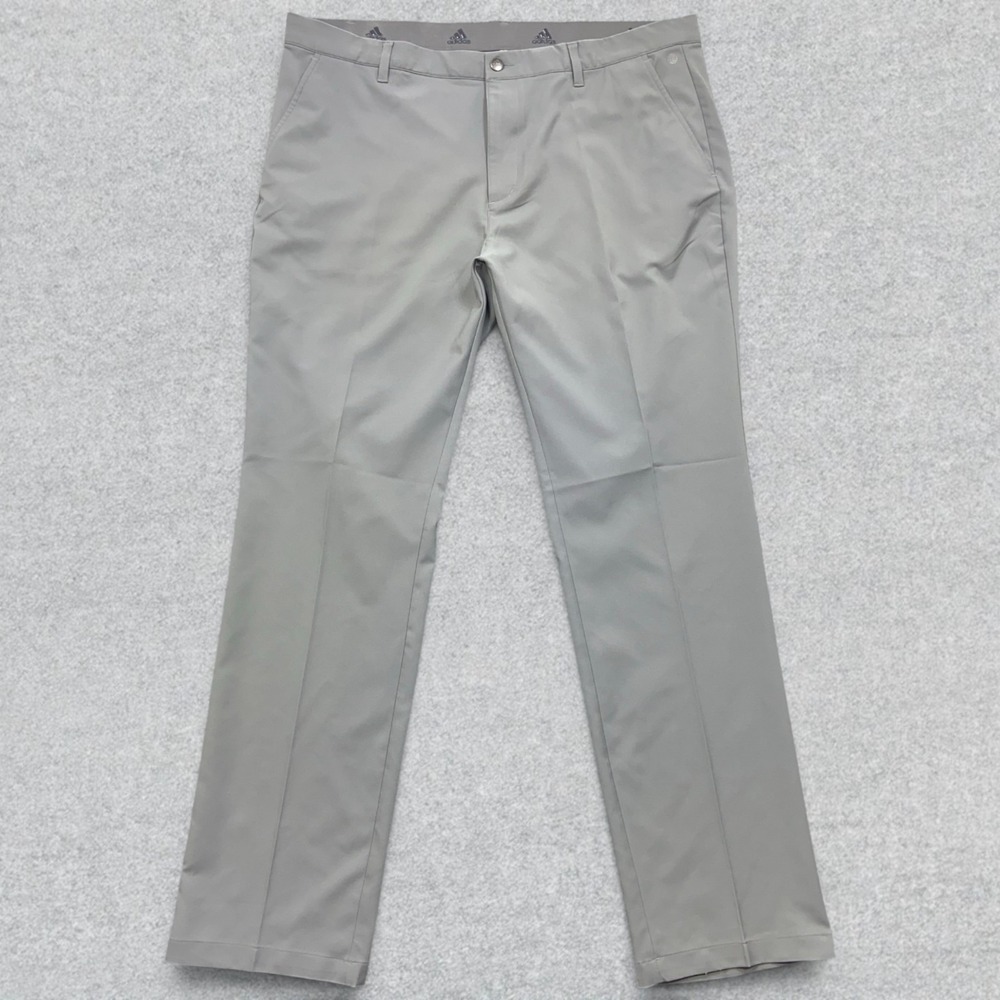 Adidas Ultimate365 Golf Pants Men's 40x34 Gray Chino Performance Stretch HA9140
